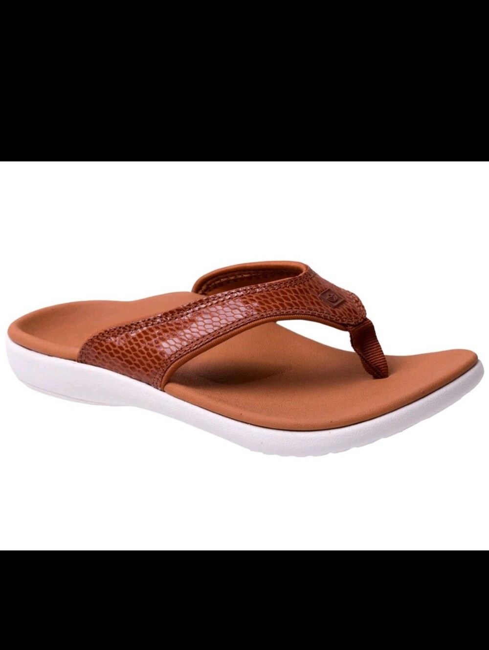 Spenco Women's Yumi Gecko Saddle Thong Flip Flop Size 10